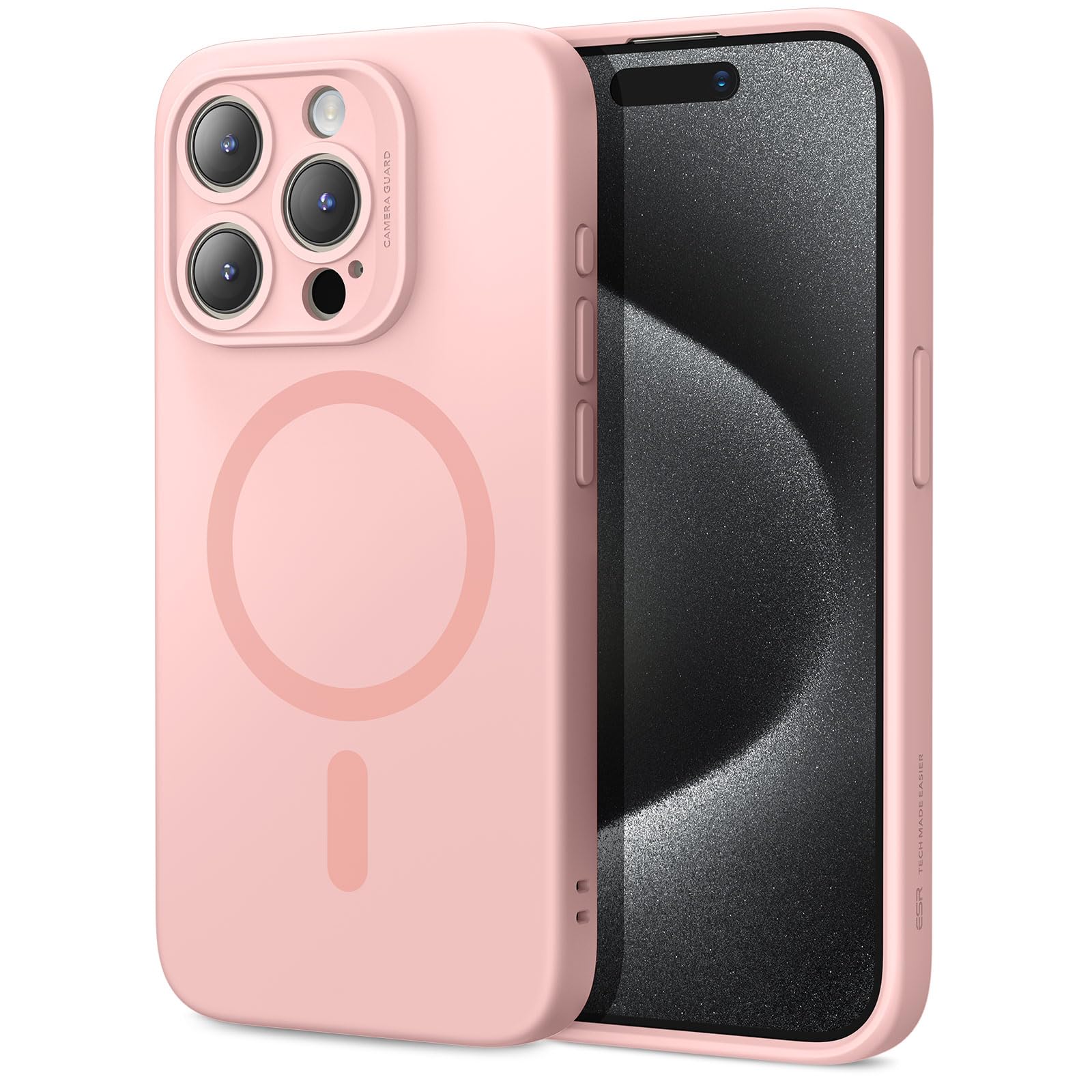iPhone 15 Pro Silicone Case with MagSafe - Pink